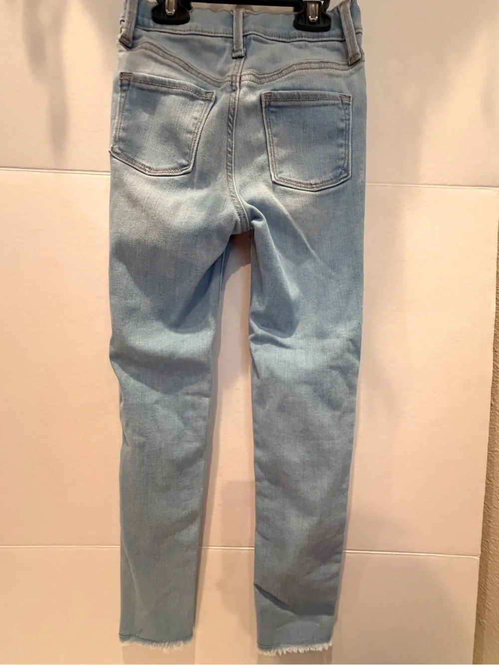 Light Wash Distressed girl’s Jeans - Slim Fit
